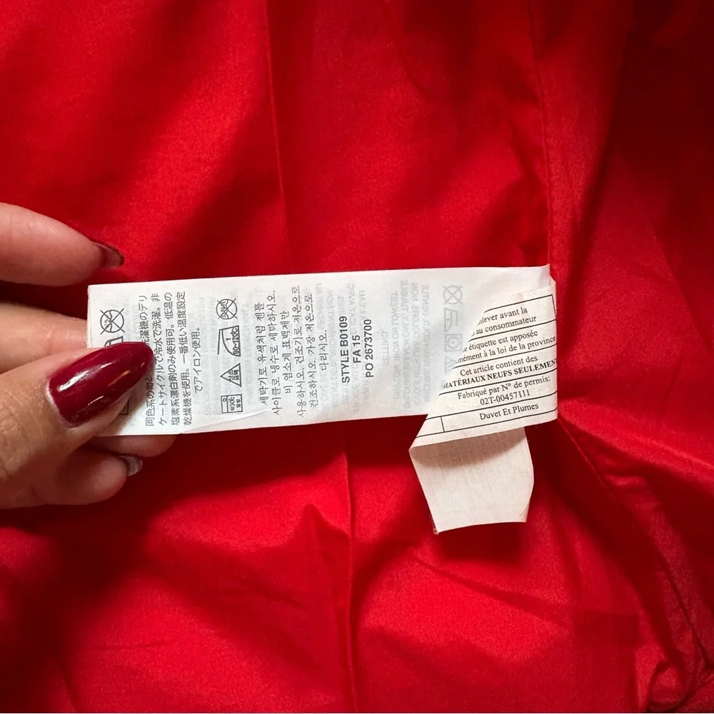 J. Crew quilted down vest in red ♥️ - Picture 3 of 6